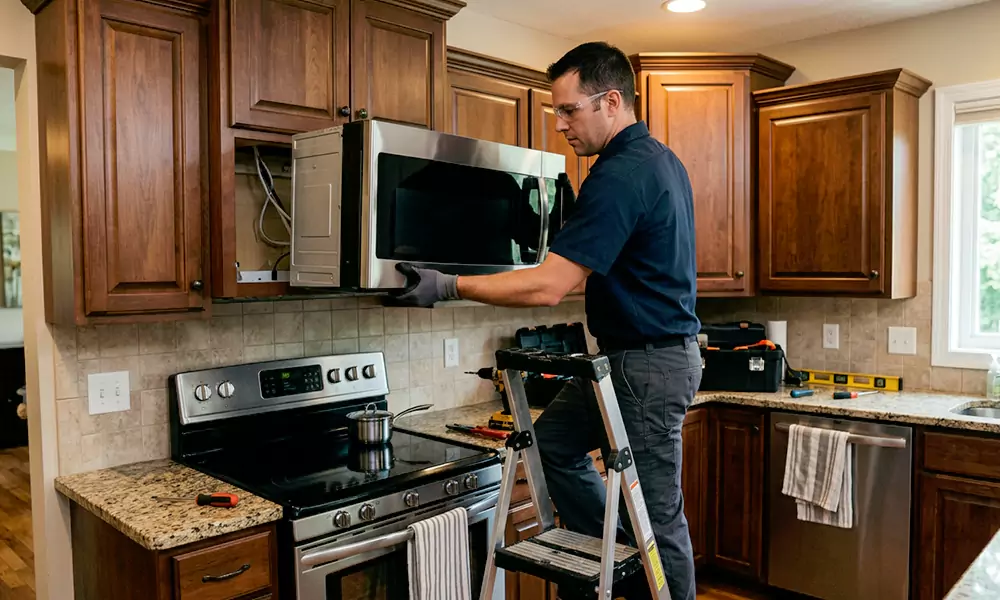 Microwave Installation in Bonita, CA