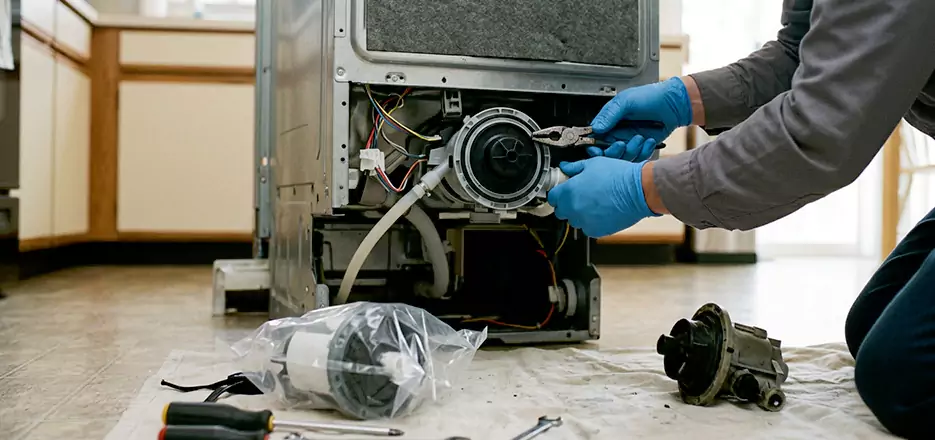 Dishwasher Motor Pump Replacement in Bonita