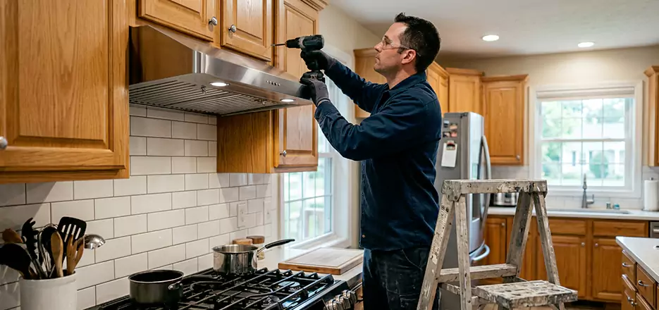 Wood Range Hood Installation Bonita